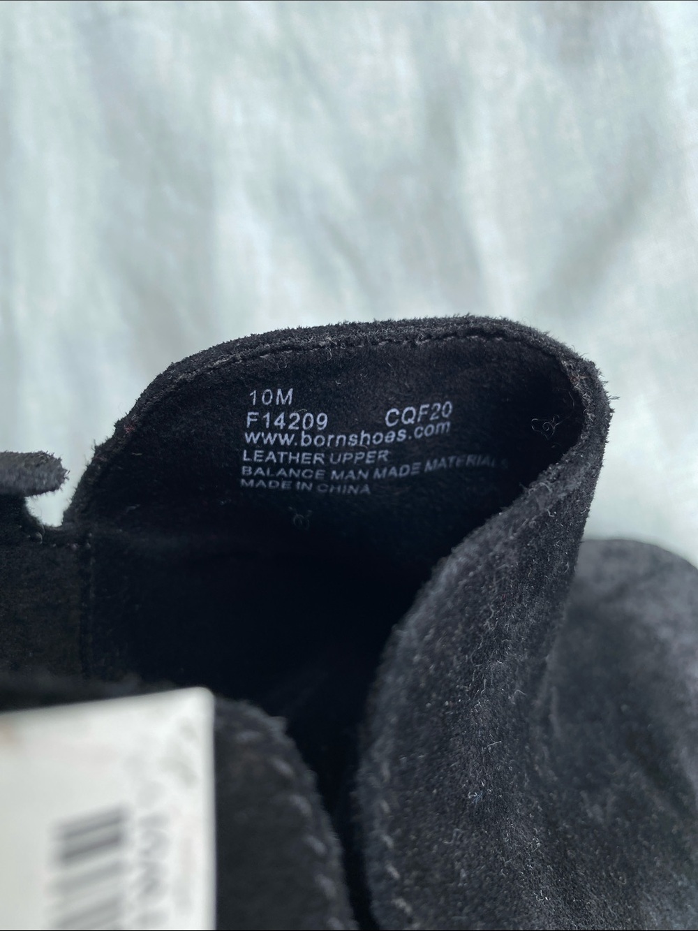 NWT Born black nubuck leather Antonia zip ankle boots - Picture 12 of 12